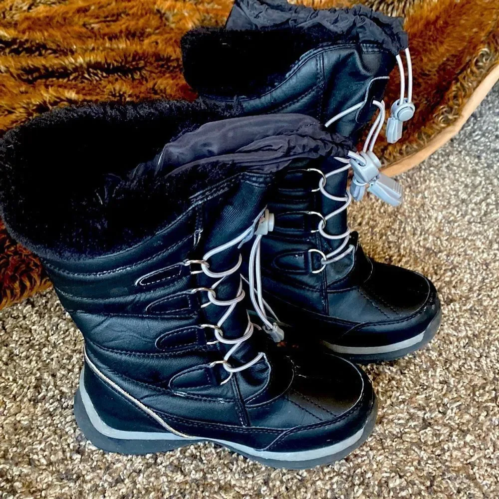 Land End kids snow ⛄️ boots 12 m Black